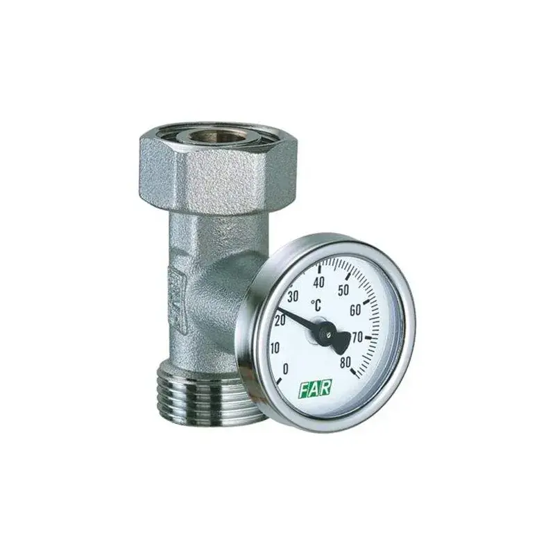 Saldi Chrome-plated temperature gauge fitting FAR 3433