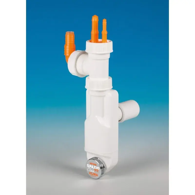 Più Venduto Inspectable space-saving siphon with double drain connection LIRA A8500.01