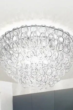 Novità Plafoniera di vetro Giogali, 60 cm