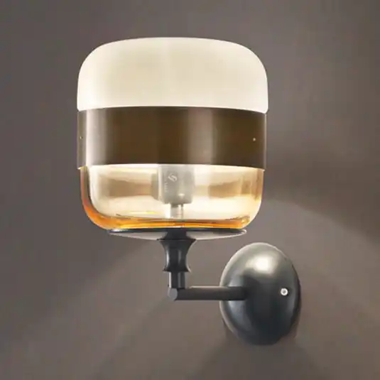 Nuovo Arrivo Applique di design Futura in vetro, bronzo