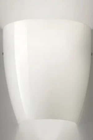 Spedizione Espresso Applique Dafne di vetro glossy bianco