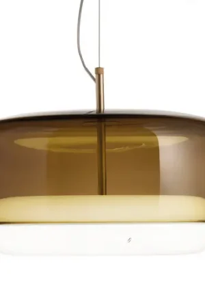 Occasione Sospensione LED Jube SP G vetro marrone/bianco