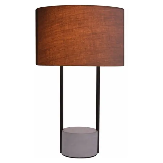 Lampada da tavolo Allegro con tessuto grigio Vendita Finale