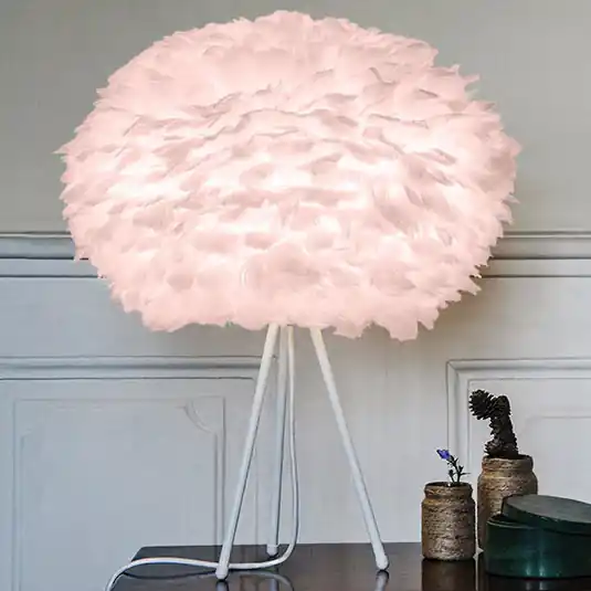 Quantità Limitata UMAGE Eos medium lampada da tavolo rosa bianco
