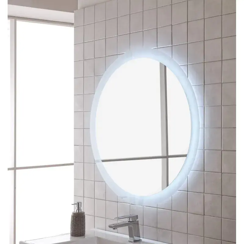 Prezzo Scontato Round bathroom mirror with lighting Feridras 178046