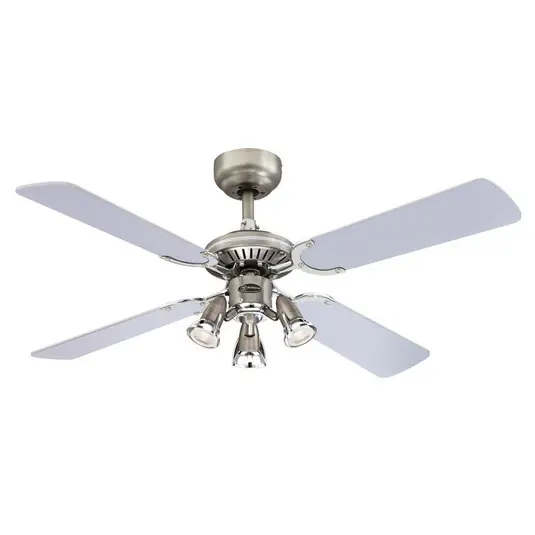 A Buon Prezzo Ventilatore Westinghouse Princess Euro a 3 luci, argento/grafite