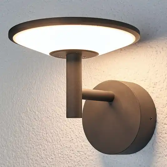 Must-Have Lucande Applique da esterni LED Fenia, antracite, alluminio, IP65