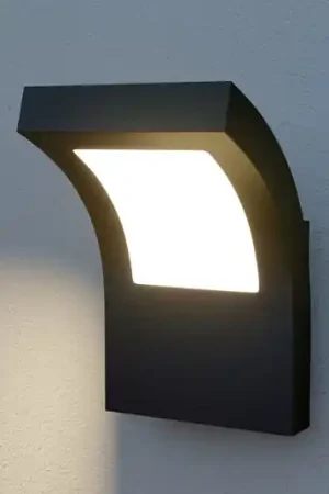 Arcchio Applique da esterni LED Advik, IP65, antracite, metallo Must-Have