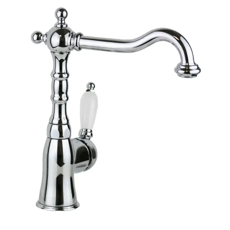Retro style bathroom sink mixer in bright chrome color Gattoni Orta 2742/27C0.OLD Più Venduto