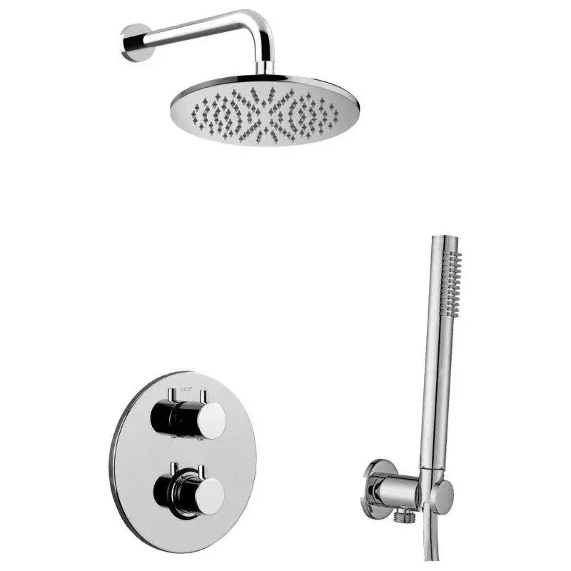 Ultime Pezzi Shower solution complete with thermostatic mixer Paffoni Light KITLIQ018CR