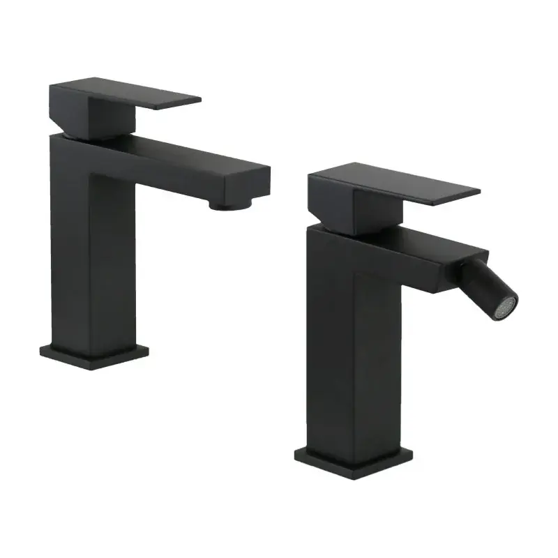 Matt black washbasin and bidet mixer set Ercos Italia R KITITALIAR1NO Soddisfatti O Rimborsati