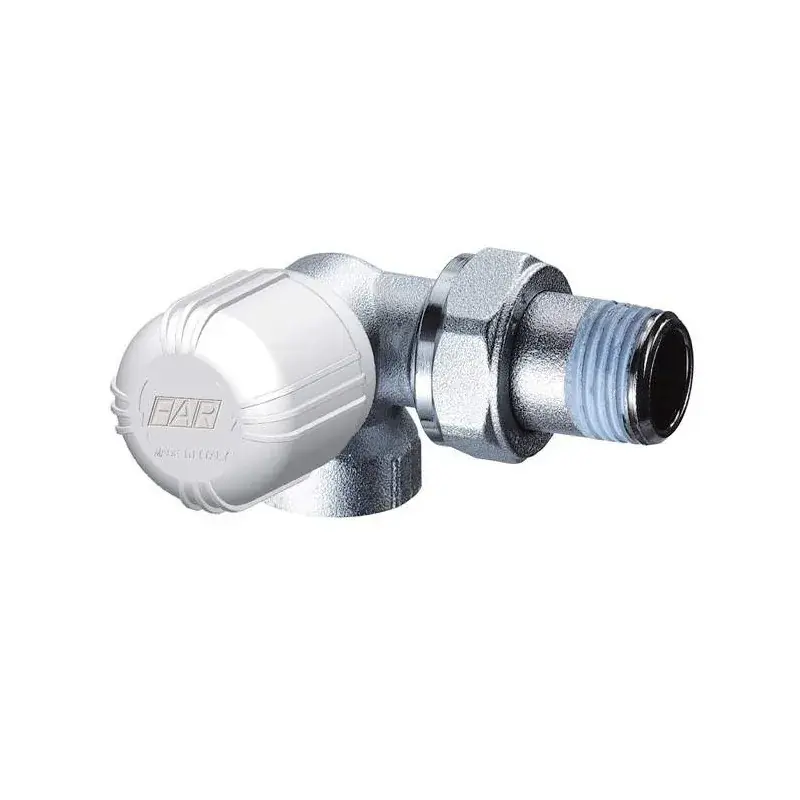 Chrome-plated thermostatic valve right-angled version FAR 1627 Soddisfatti O Rimborsati