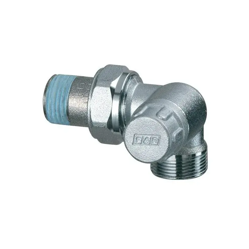 Chrome-plated lockshield valve left-angled version FAR 1116 Prezzo Di Fabbrica