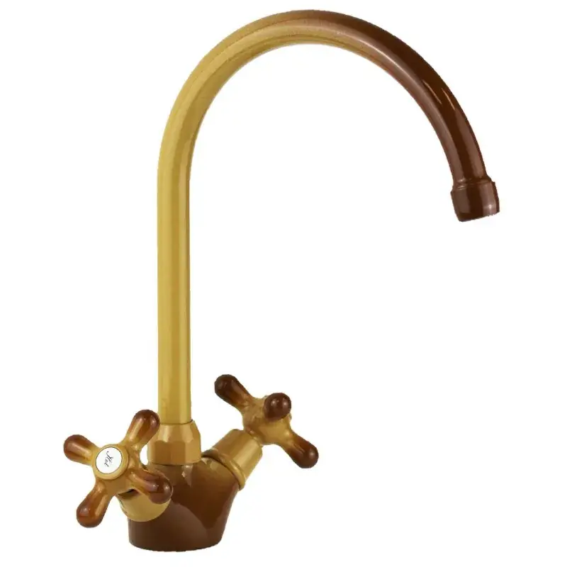 French earth color kitchen tap with swivel spout Gattoni 5692/RE0T Vendita Finale