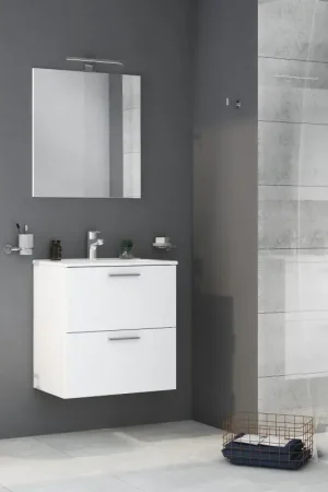 White lacquered bathroom cabinet 80 cm Vitra MIASET80B Ultima Occasione