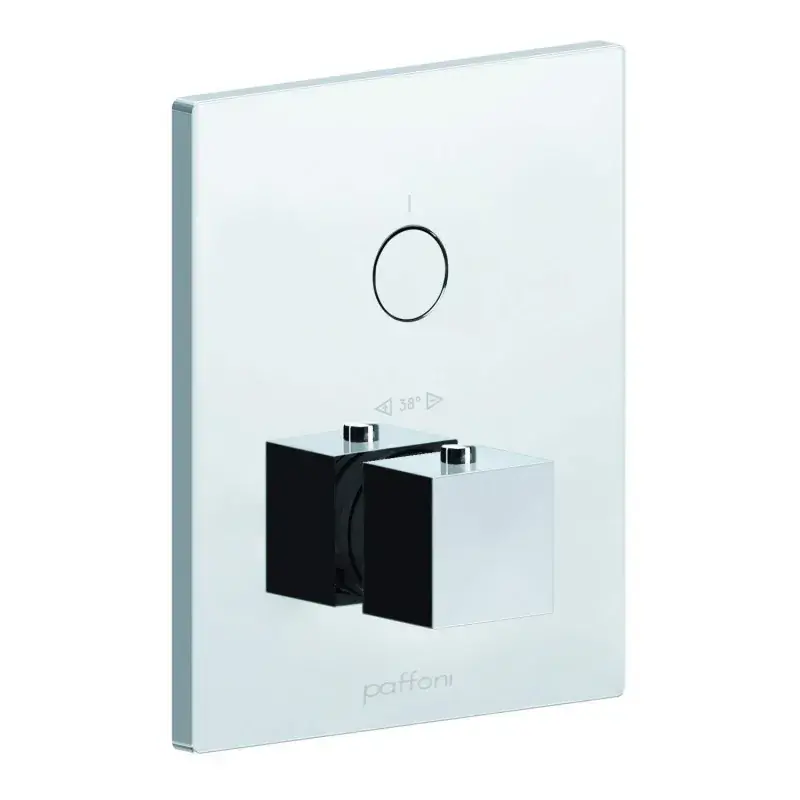 Affare Thermostatic built-in shower external part with 1 function Paffoni Compact Box CPT513CR