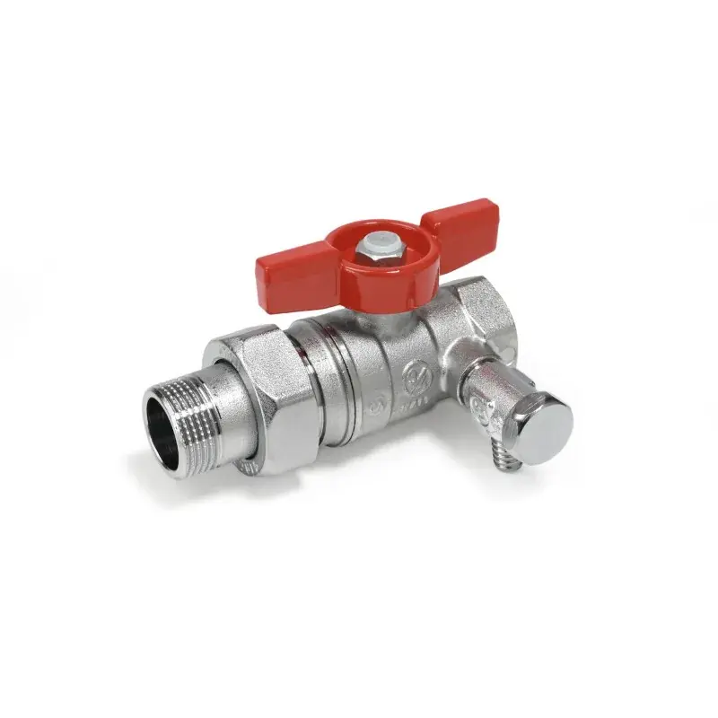 Ball valve female-tail piece male connections with drain cock Giacomini R259DS Scelto Dai Clienti