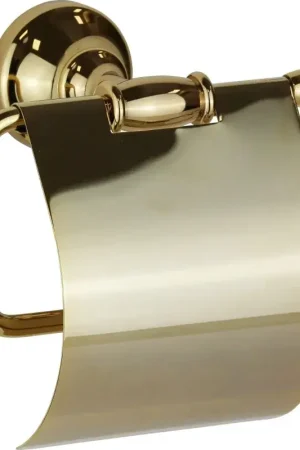 Wall paper holder with cover in gold color Capannoli Serie900 908 RR Prezzo Ridotto