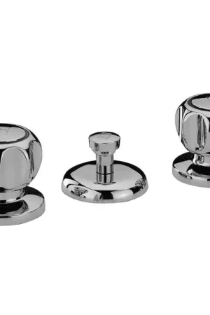 3-hole bidet mixer with 1"1/4 pop-up waste Paini Arno 37CR306 Occasione Imperdibile