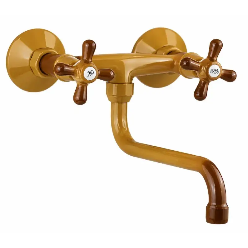 Miglior Prezzo Wall-mounted kitchen sink faucet in terra di Francia color Gattoni 7550/RE0T