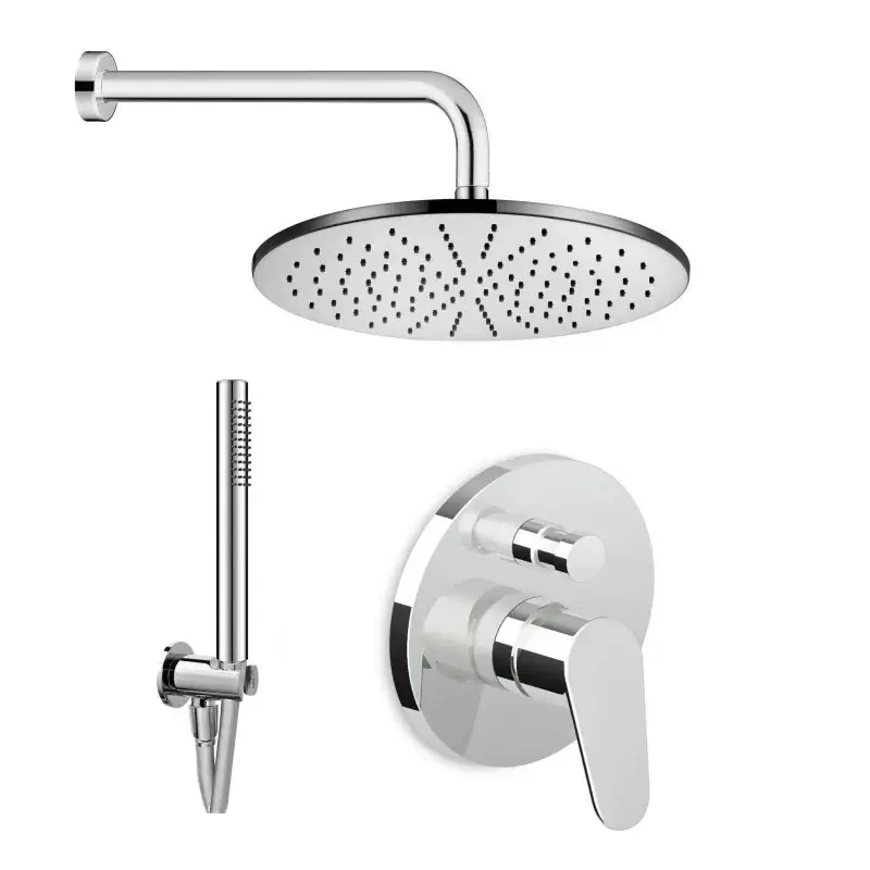 Occasione Faucet set in chrome color for shower enclosures Zucchetti RIVO KITRIVO1