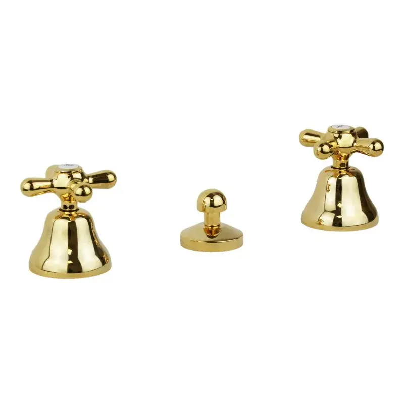 Promozione 3-hole bidet tap in gold color Gattoni Calypso 1114150D0
