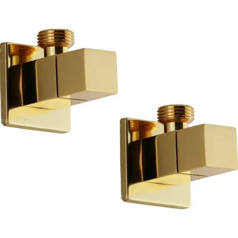 Saldi Pair of gold square model angle valves Sphera