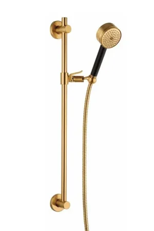Bestseller Asta saliscendi in ottone con doccetta e flessibile in finitura ottone spazzolato Mamoli Gio Ponti 0000FN14000G