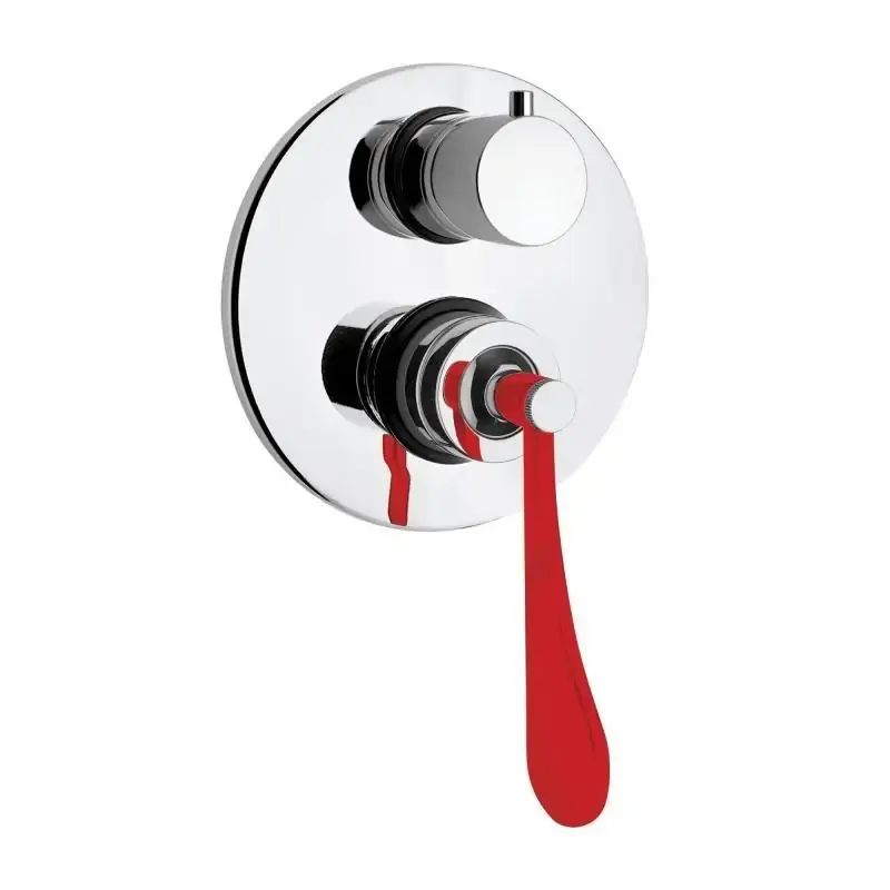 Miglior Prezzo Miscelatore doccia incasso con deviatore a 2 uscite e leva rossa Mamoli Paola&TheBathroom 294900000C21