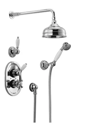 Set completo miscelatore doccia incasso termostatico Huber Croisette 913.CS01H.CR Offerta Limitata