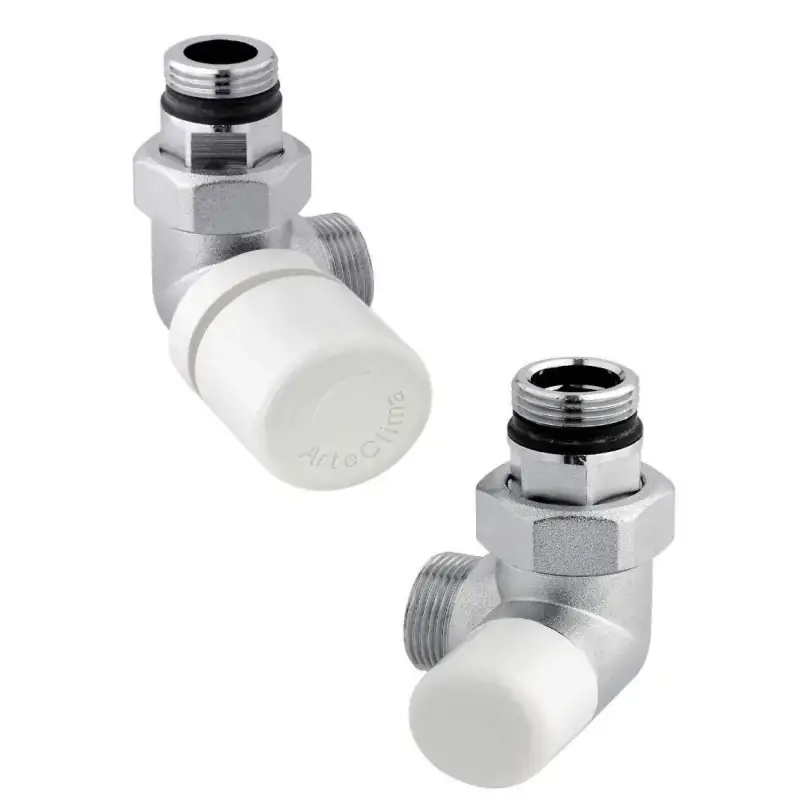 Set valvola e detentore ad angolo connessione 1/2"Gas Arteclima KITVAL1CR Promozione