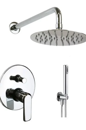 Bestseller Set completo doccia con soffione pioggia Pollini Design B471377239R
