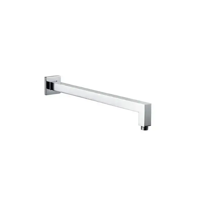 Nuova Collezione Braccio doccia quadro in colore cromo 300 mm Damast Cassiopea 12602