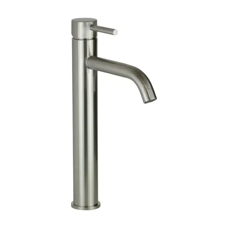 Nuovo Arrivo Miscelatore lavabo canna alta in colore steel looking Pollini Jessy MXLHMCMMCNS