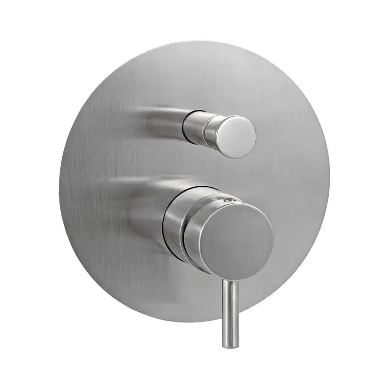 Esclusivo Miscelatore incasso doccia 2 uscite colore acciaio spazzolato Paffoni LIGHT LIG015ST