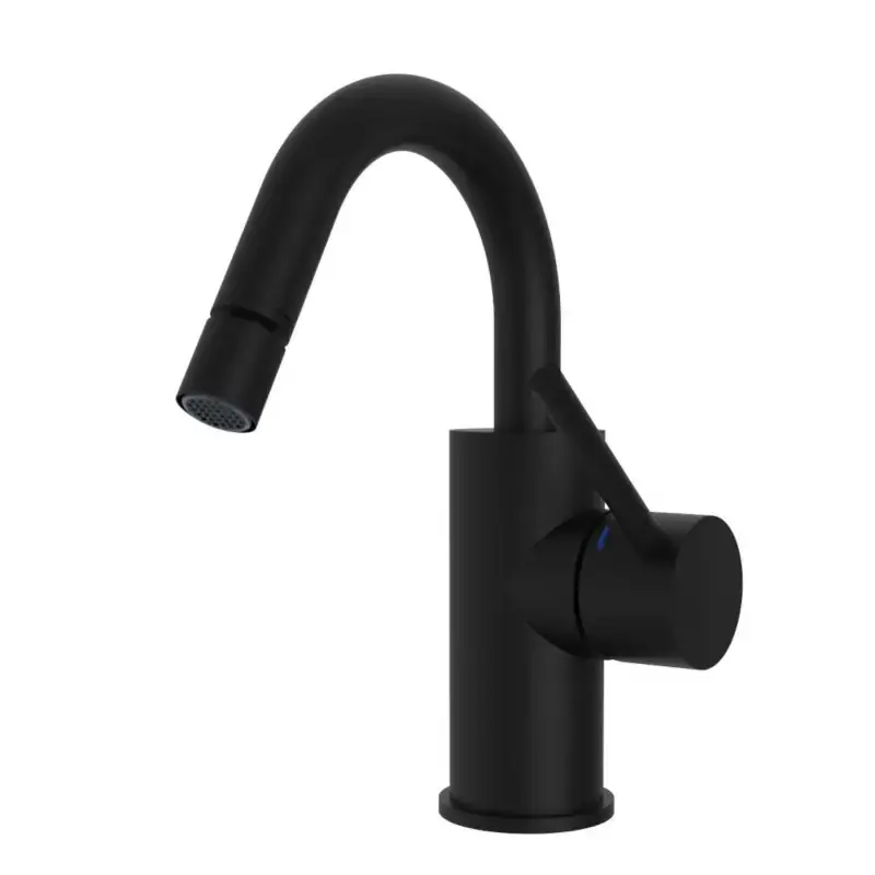 Nuova Collezione Miscelatore bidet canna girevole colore nero opaco Paffoni Light LIG138NO