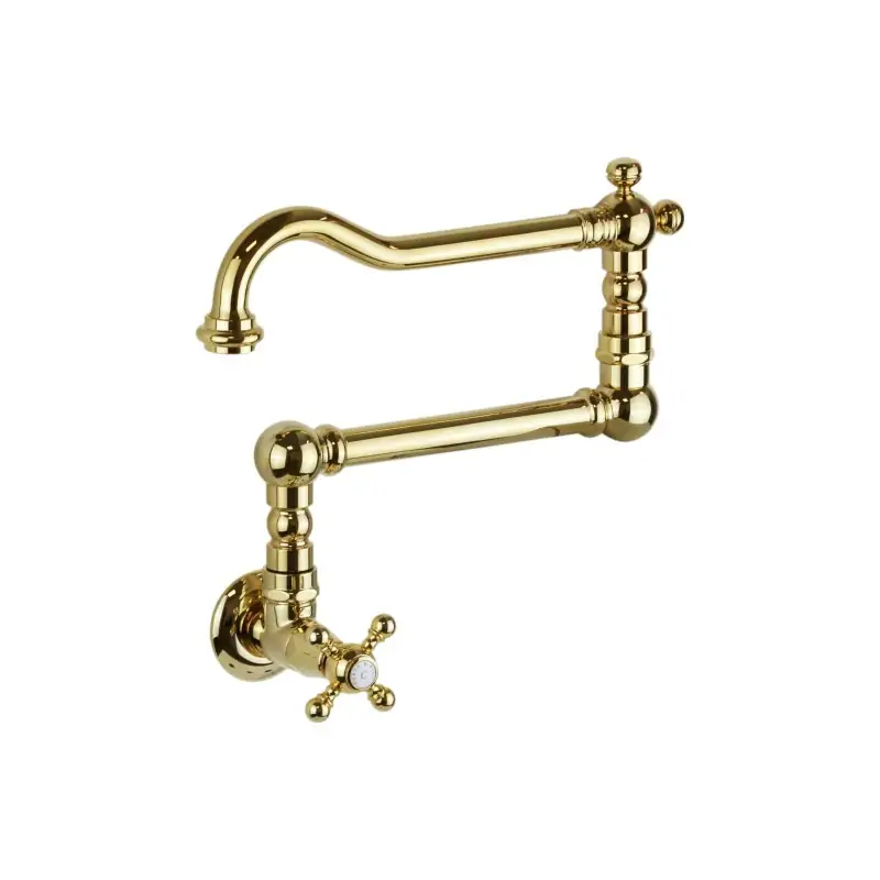 Rubinetto riempipentola snodato in colore oro brillante P&B Classical 62560DO Scelto Dai Clienti