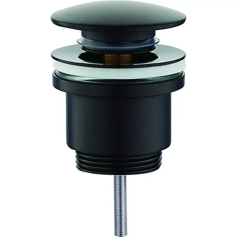 Piletta di scarico tonda clic-clac nero opaco Damast 16661 Offerta Lampo