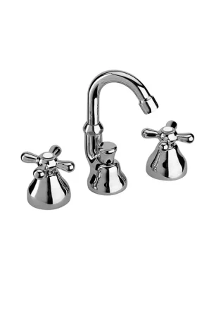 Batteria bidet 3 fori con bocca orientabile Paini Liberty 17CR314 Occasione Imperdibile