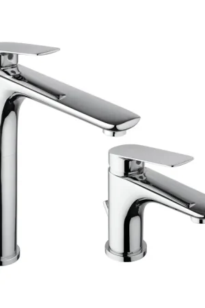 A Buon Prezzo Kit miscelatori lavabo alto e bidet in colore cromo Piralla Lago KITLAGO3CR