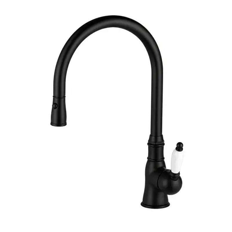 Miscelatore lavello cucina canna alta con doccia estraibile nero opaco Gattoni ORTA 0240/PCNO Consegna Rapida