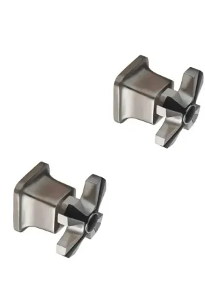 Coppia di rubinetti da incasso colore acciaio spazzolato con attacchi 1/2"G Mamoli 1938 24320000062F Ultime Pezzi