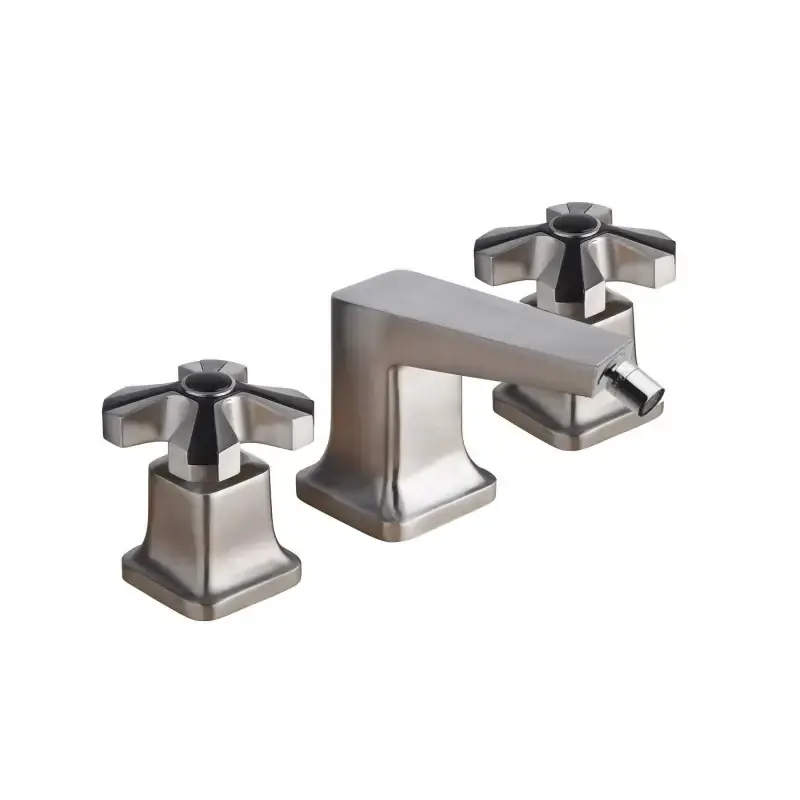 Batteria per bidet 3 fori colore acciaio spazzolato con piletta clic clac Mamoli 1938 55380000065F Offerta