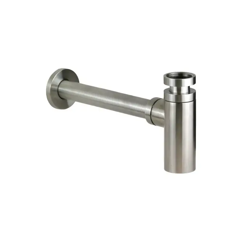 Sifone per lavabo modello tondo in acciaio AISI 316 Pollini Jessy Steel SI0000103AS Novità