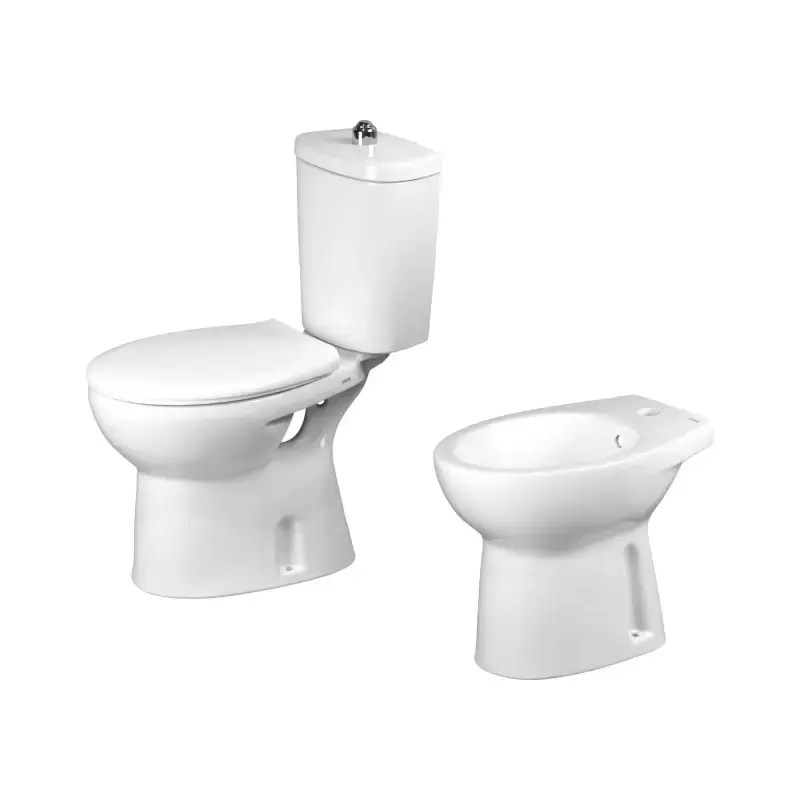Kit sanitari wc monoblocco e bidet installazione a terra scarico a pavimento Easy Magic KITEASYM6 Occasione Imperdibile