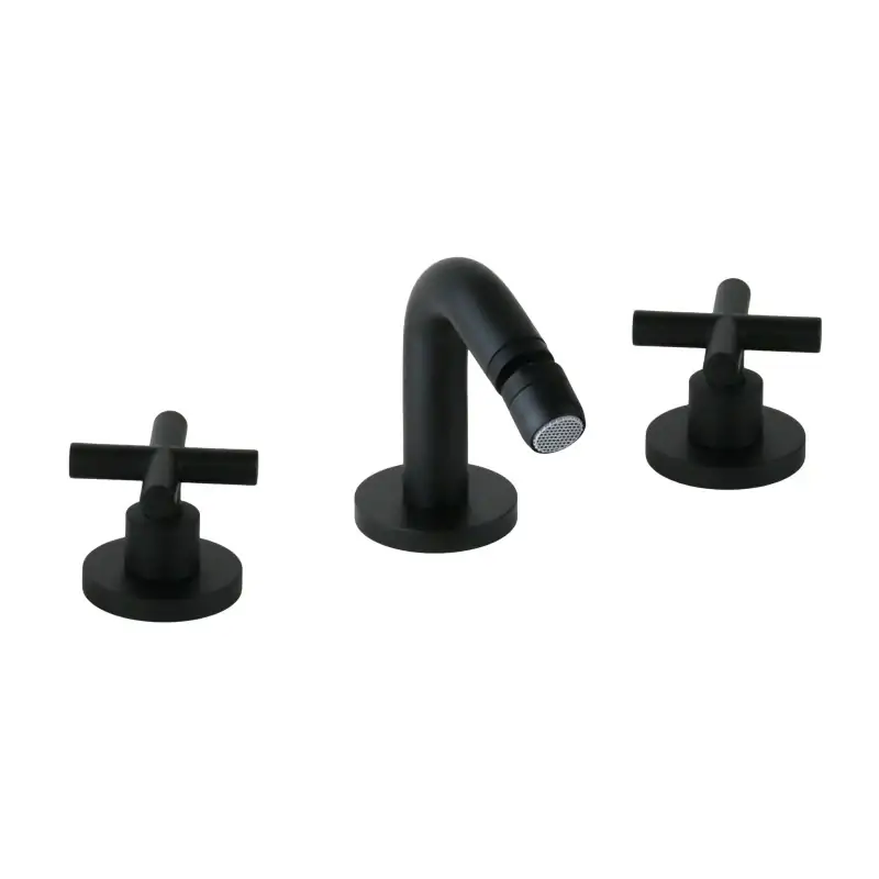Rubinetto per bidet a tre fori in colore nero opaco con canna fissa Gattoni Taolos 1520515NO Scelto Dai Clienti