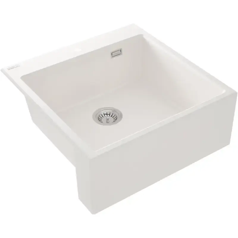 Lavello cucina installazione da appoggio esterno TOP colore bianco Deante ERIDAN ZQE_A10K Occasione Imperdibile