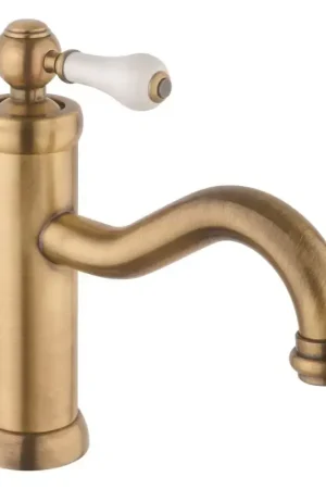Compra Adesso Miscelatore per lavabo colore bronzo con maniglia retrò Piralla Como 0TOF3086A21