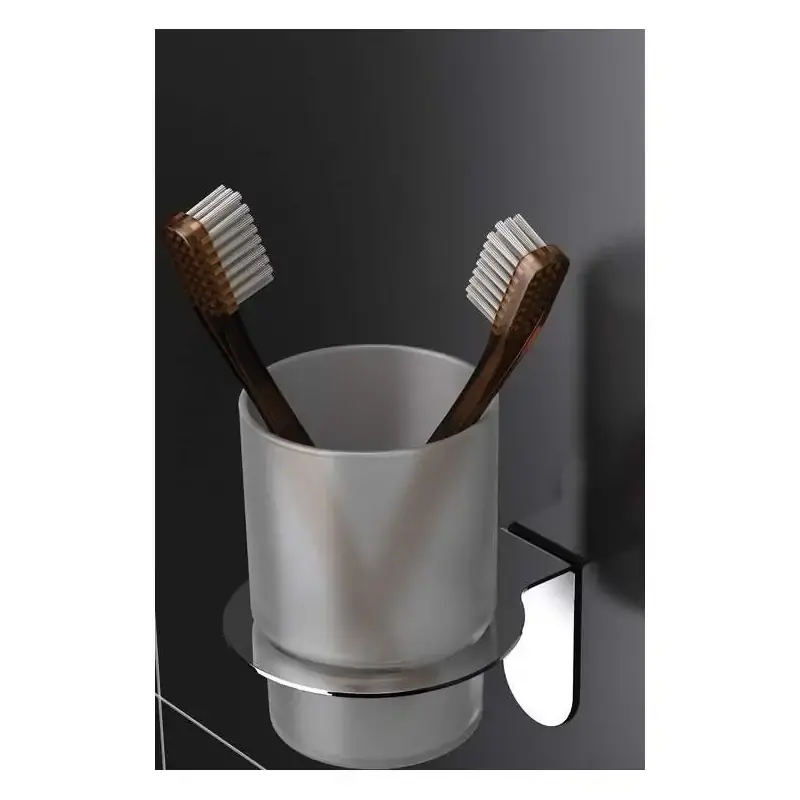 Promo Stagionale Porta bicchiere in acciaio lucido fissaggio adesivo Capannoli Easy YE103 VS55A