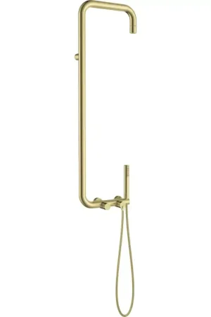 Colonna doccia con miscelatore meccanico e soffione ad aeratore colore oro spazzolato Deante Silia NQS_R4XM Reso Gratuito